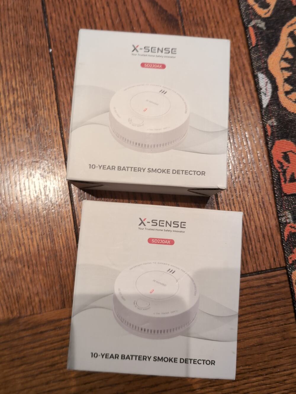 (2) New X-Sense Smoke Alarm, 10-Year Battery,Fire Alarm Smoke Detecto With LED